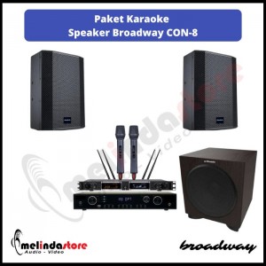 Paket Karaoke Speaker Broadway 8 Inch | No Touchscreen & Player